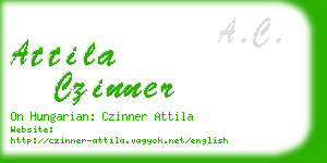 attila czinner business card